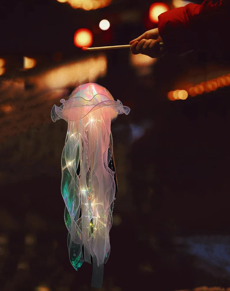 Jellyfish Portable Flower, Girl Room Atmosphere Decoration Lamp, Bedroom Night Lamp, Home Decoration decoration sirene