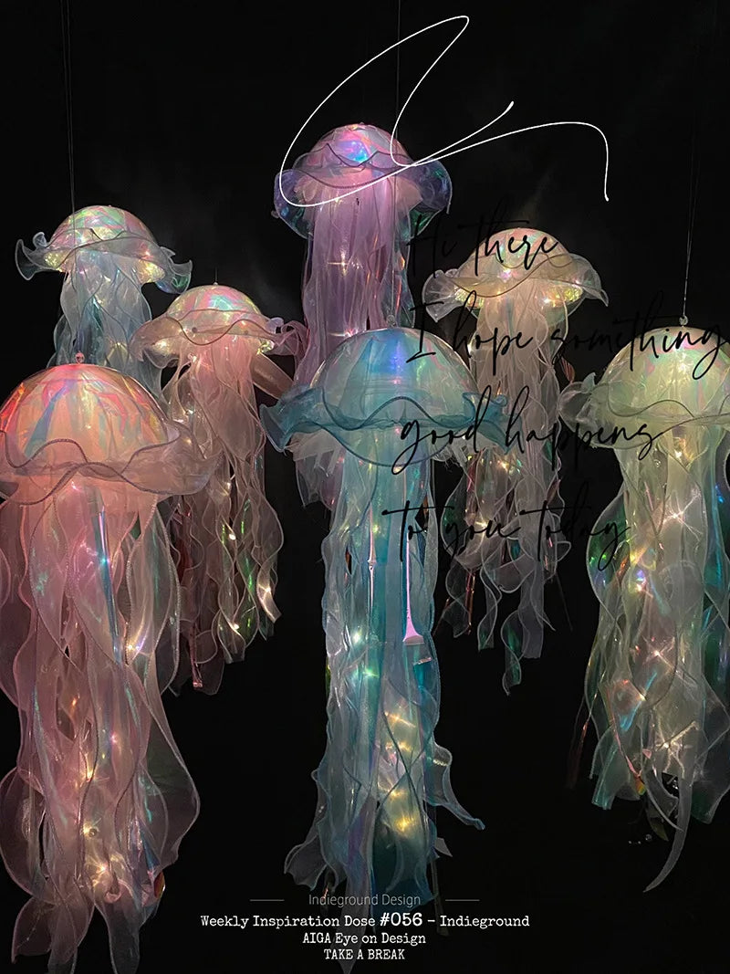 Jellyfish Portable Flower, Girl Room Atmosphere Decoration Lamp, Bedroom Night Lamp, Home Decoration decoration sirene