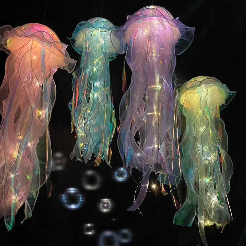 Jellyfish Portable Flower, Girl Room Atmosphere Decoration Lamp, Bedroom Night Lamp, Home Decoration decoration sirene