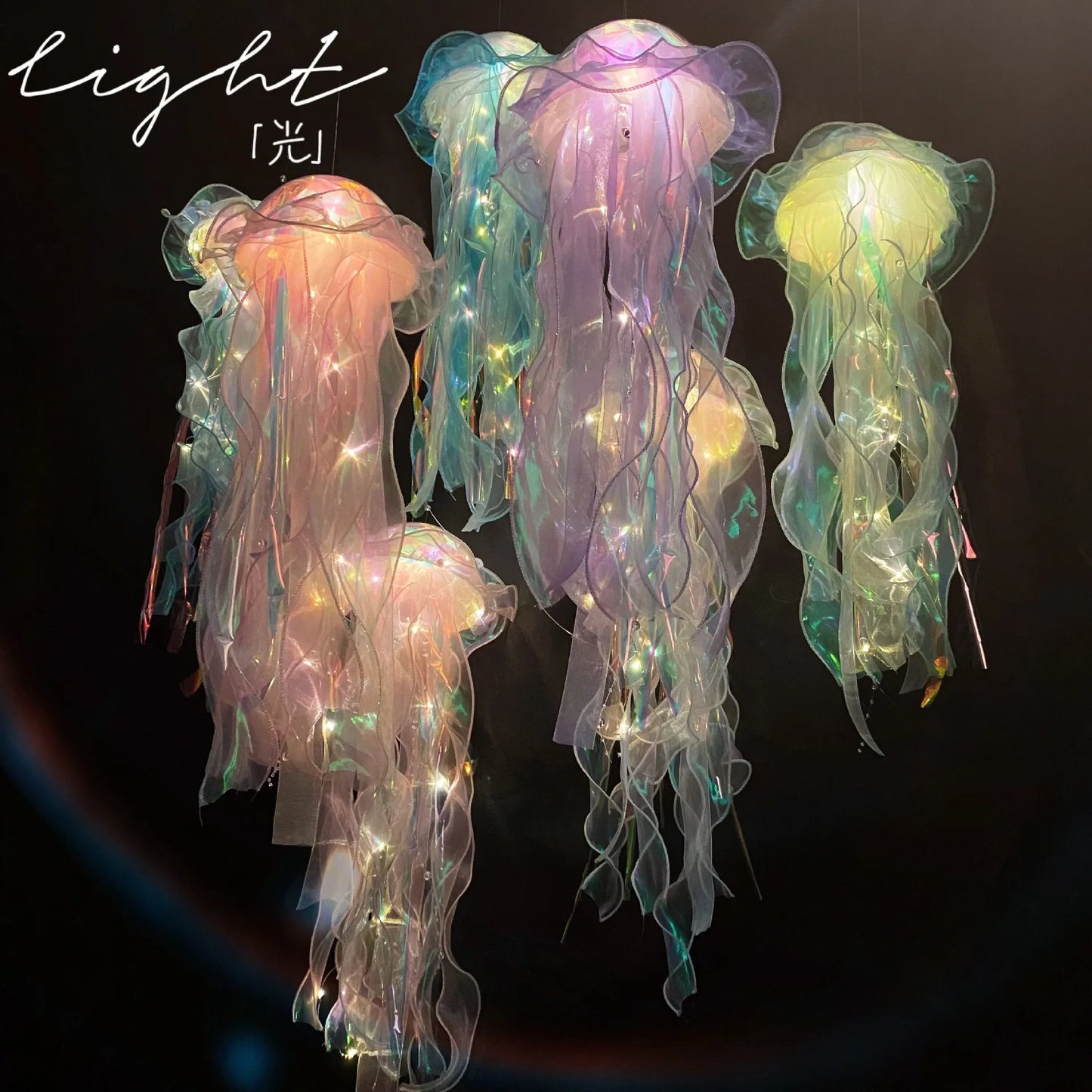 Jellyfish Portable Flower, Girl Room Atmosphere Decoration Lamp, Bedroom Night Lamp, Home Decoration decoration sirene